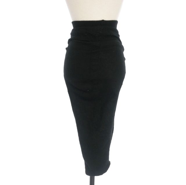 リックオウエンス Rick Owens 22SS カシミヤ ニットスカート サイドスリット XS ブラック 黒 RP01B4601-WSB