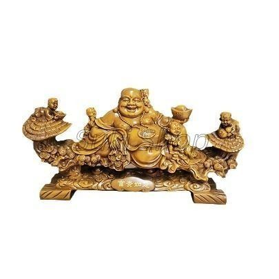 布袋様 七福神 仏像 特大 樹脂製 弥勒仏 彫刻工芸品 開運 置物 風水グッズ