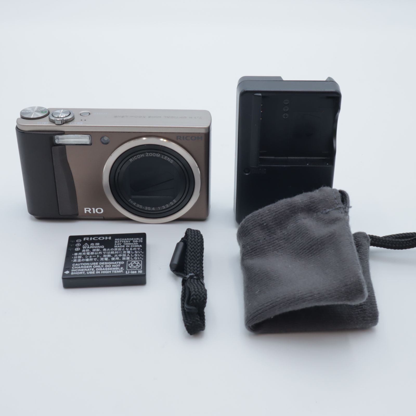 □実用品□ RICOH リコー デジタルカメラ R10 ブラウン - メルカリ