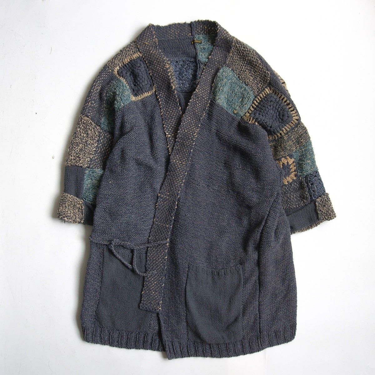 Kapital 厚手カーディガン キャピタル KAPITAL *コットンカットソーカーディガンXS*綿0616