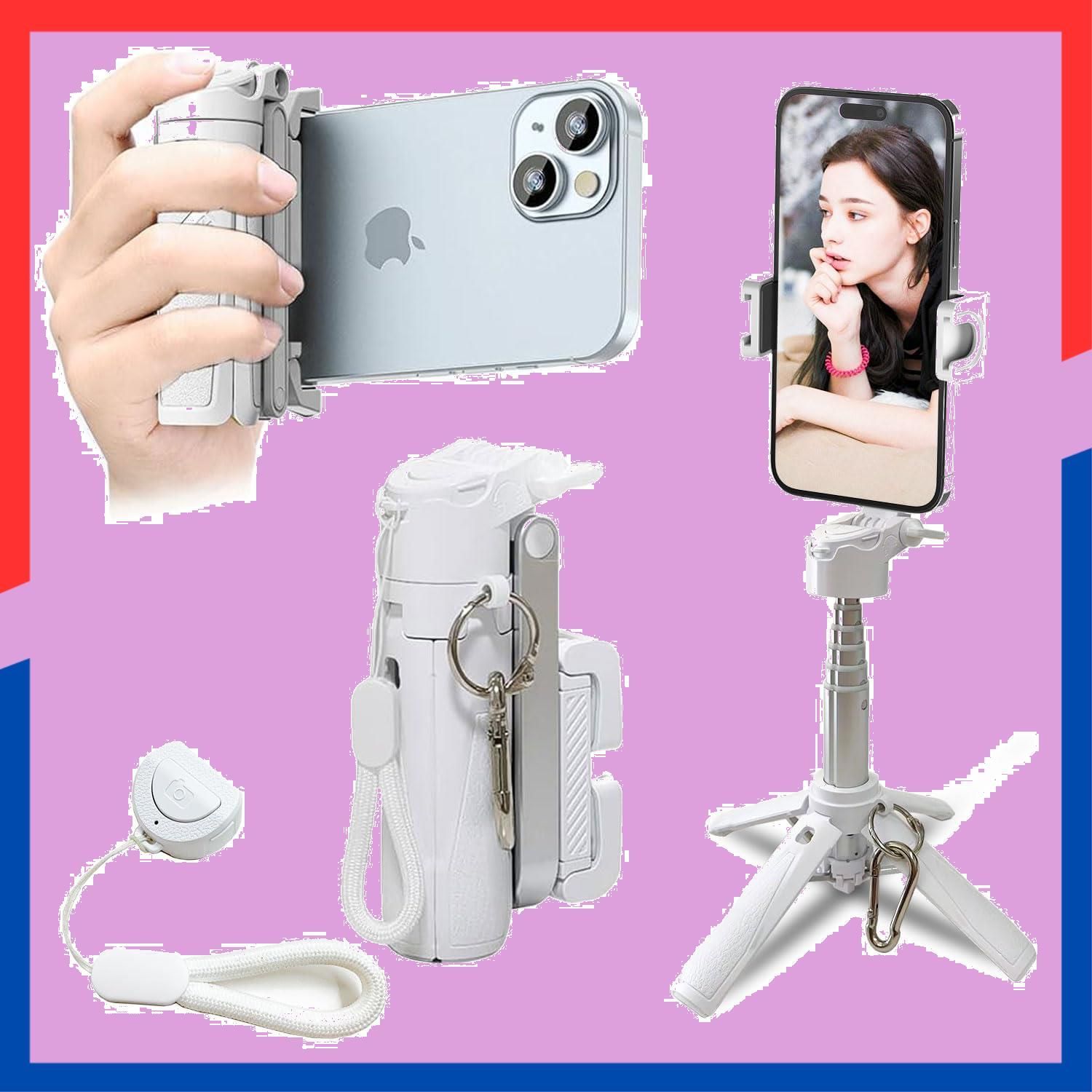 人気商品】(ホワイト) 写真/旅行/動画を撮る/セルフィー/生放送に最適 Androidに対応 iPhone