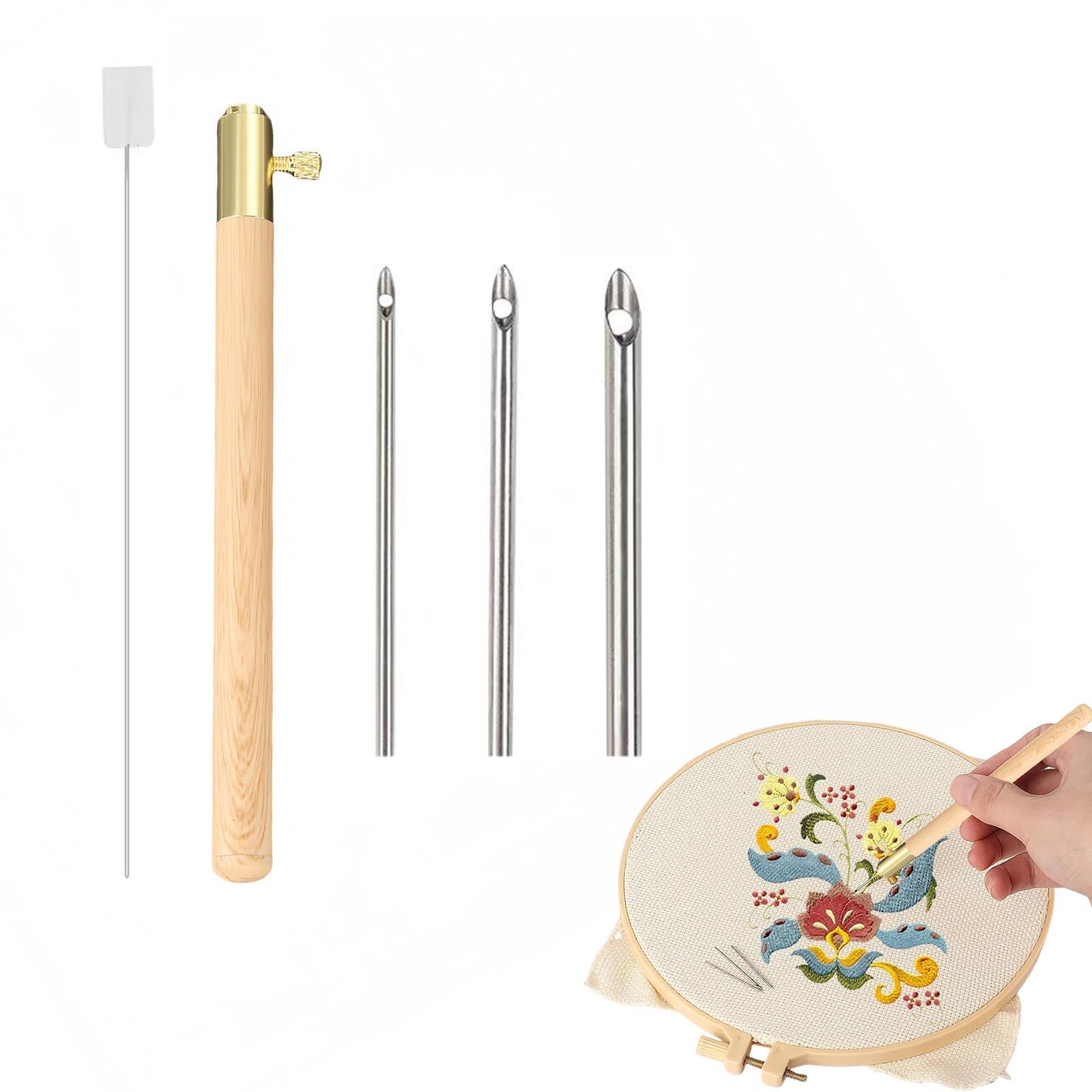 人気】Zhejia パンチニードル 刺繍パンチ針セット 3本セット