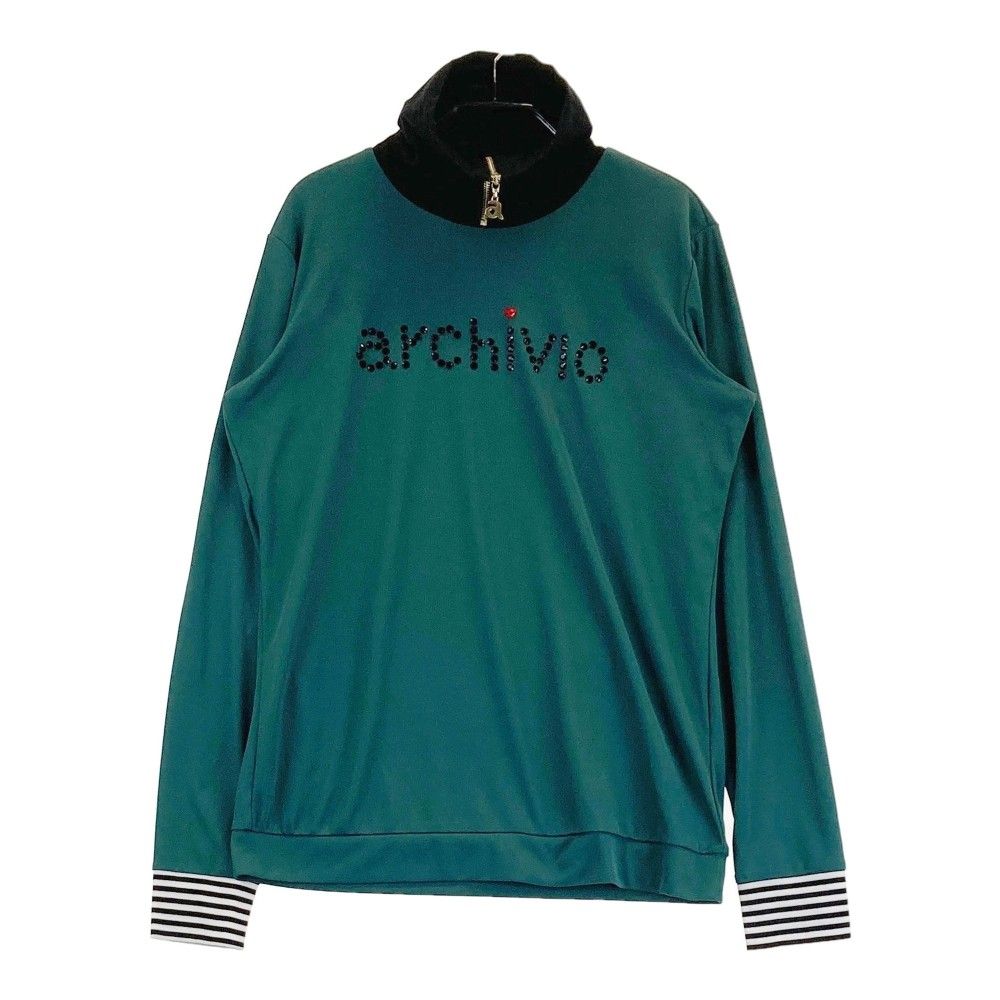 驚きの破格値，限定セール サイズ：38 ARCHIVIO アルチビオ  ハイネック 長袖Tシャツ  グリーン系 [240101337221]# ゴルフウェア レディース ストスト シャツ
