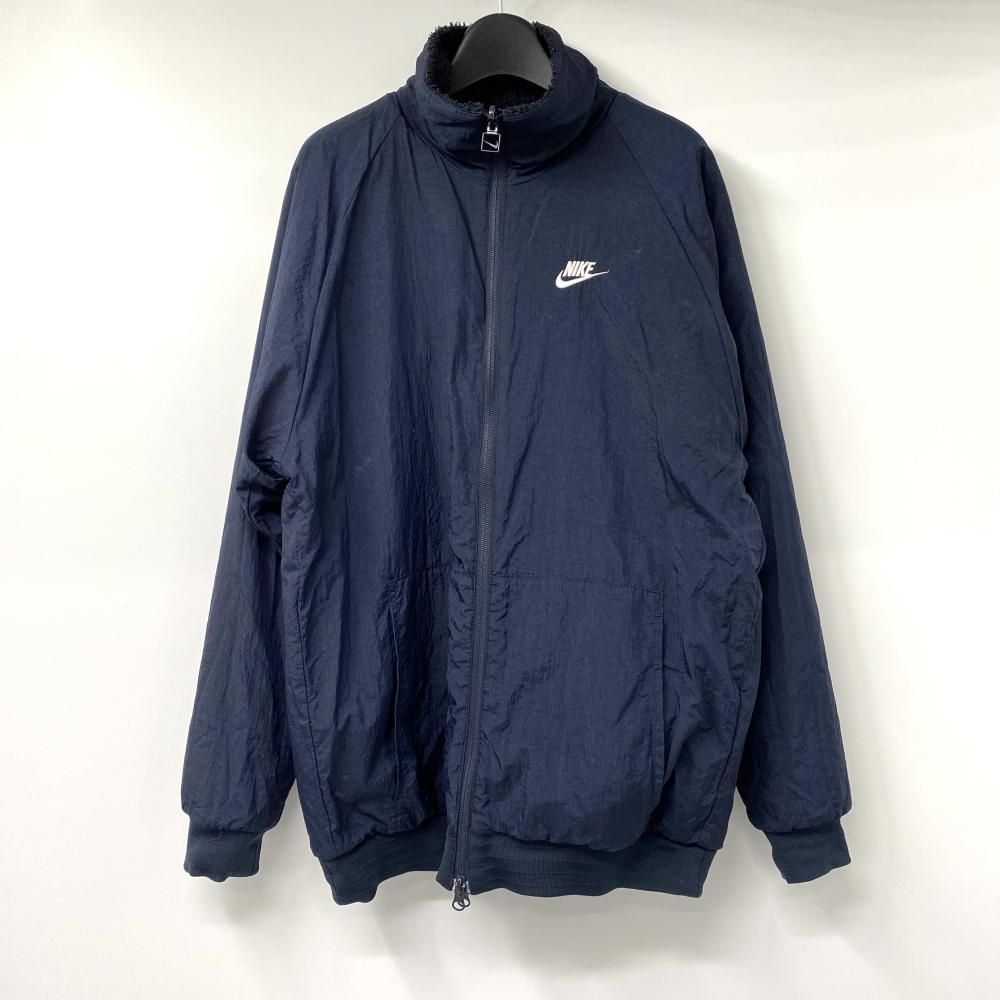 中古】NIKE BIG SWOOSH BOA JACKET ネイビー サイズM BQ6546-410 ボア