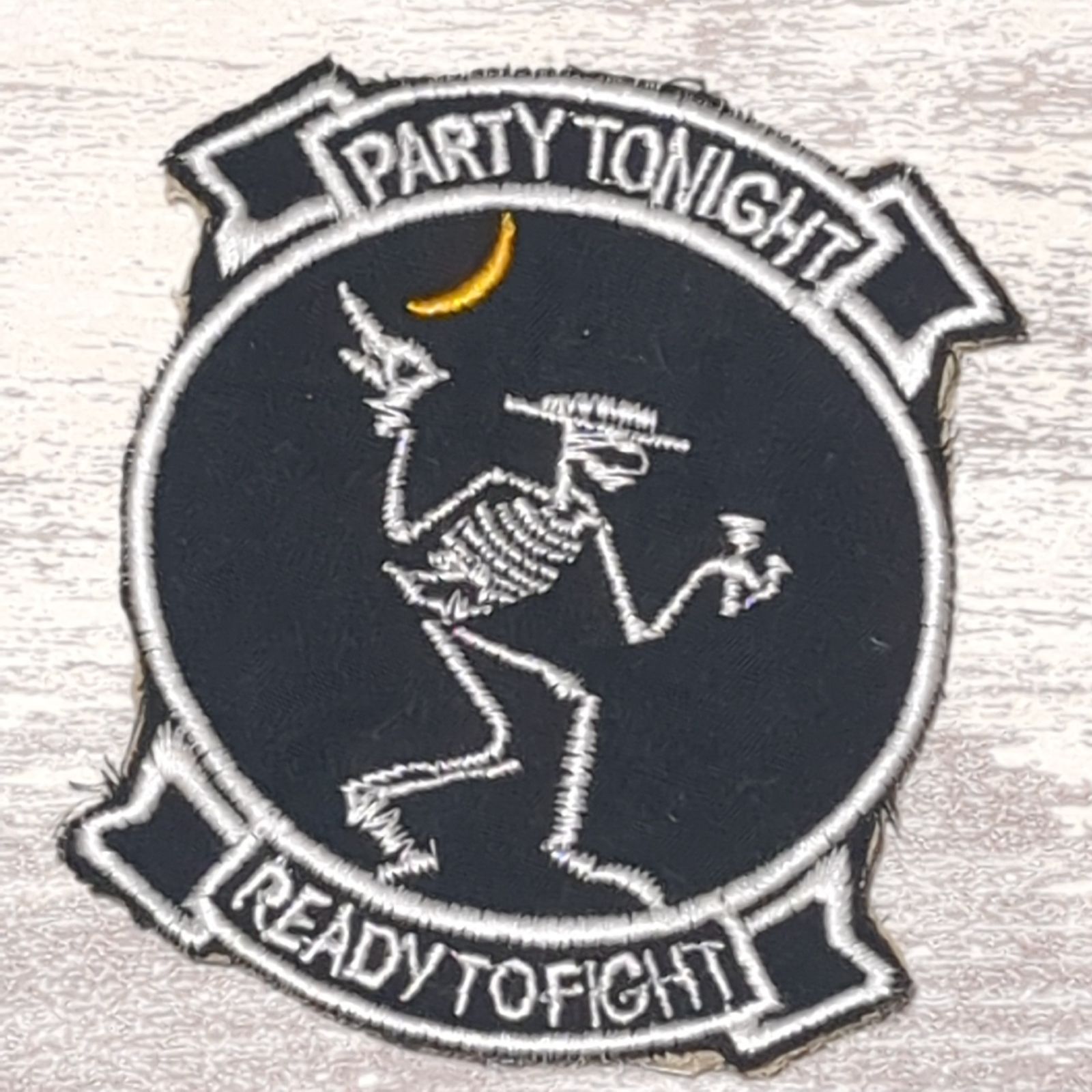 DC73 スカル ドクロ 骸骨 ベトナム 戦争 ワッペン 死神 PARTY TONIGHT