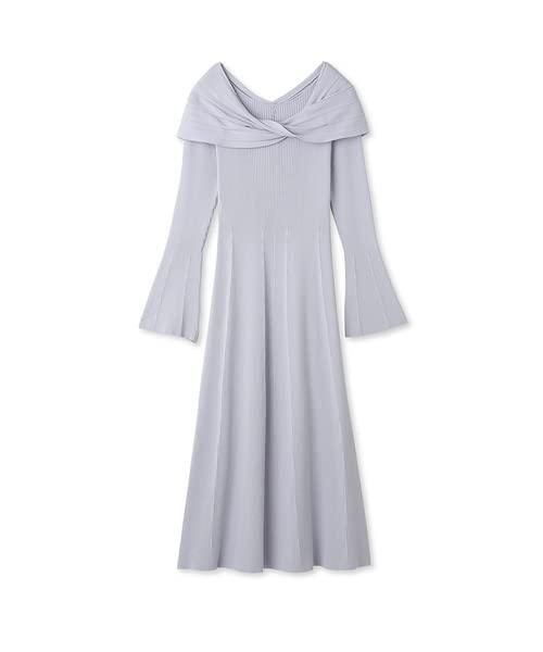 フレイ アイディー ドレープネックリブニットワンピ FWNO231113 レディース LBLU F