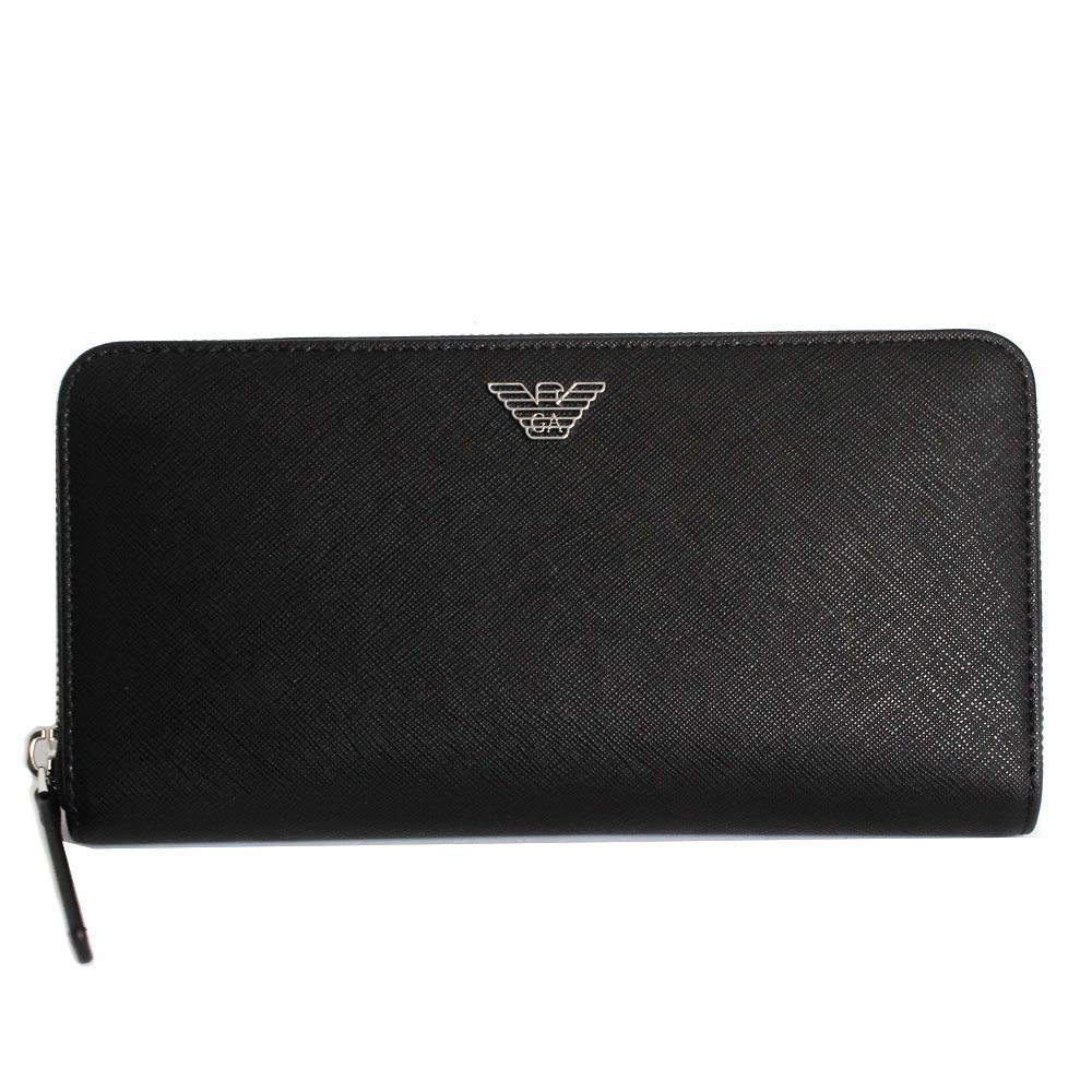 エンポリオアルマーニ ロゴ 長財布 ラウンドジップ EMPORIO ARMANI