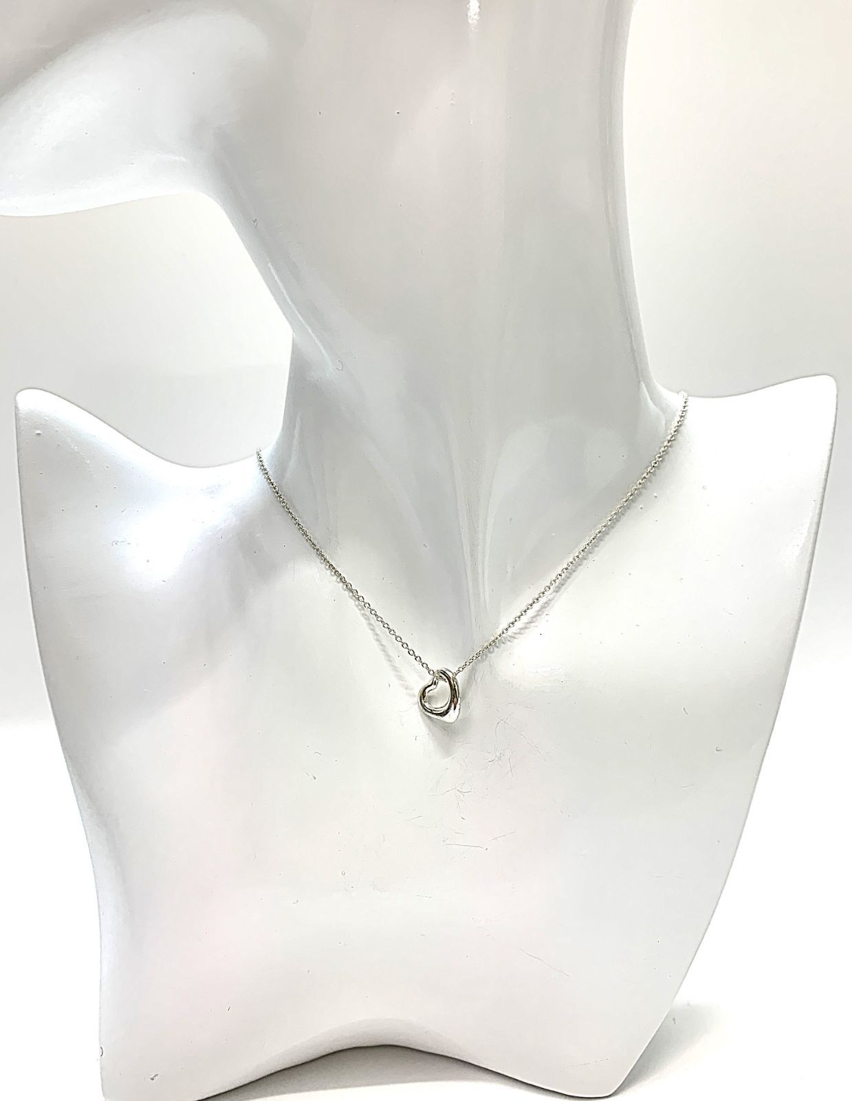 TIFFANY-Co. ティファニー SV925 オープンハート ペンダント ネックレス 40cm 2.1ｇ