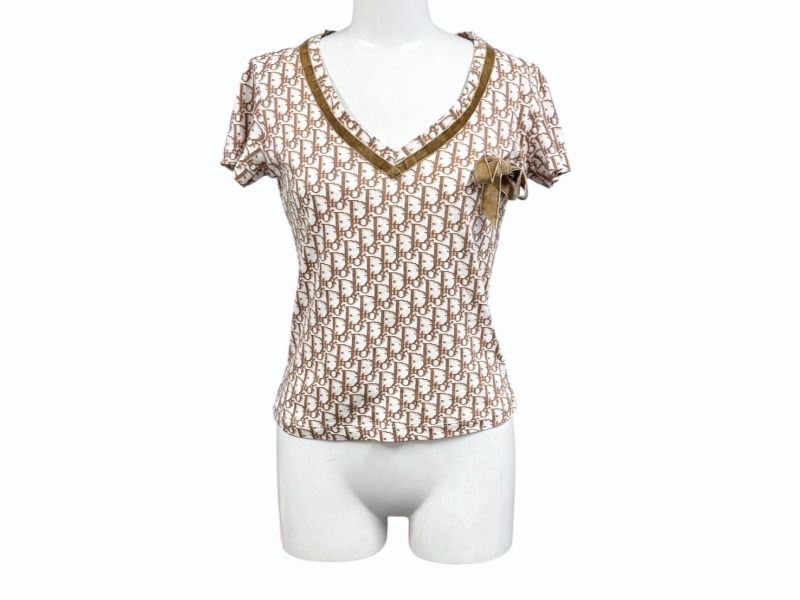 美品 クリスチャンディオール ガリアーノ期 トロッター 半袖 Tシャツ 40 極美品 Christian Dior クリスチャンディオール 半袖VネックT