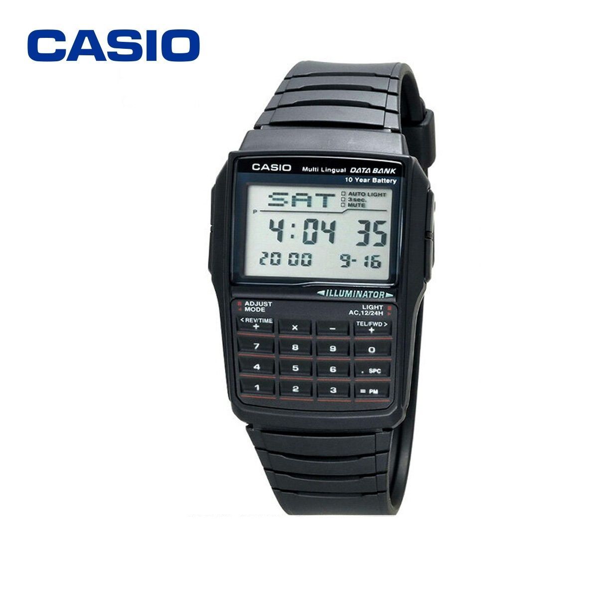 データバンク CASIO レトロ 電卓 DBC-32-1A ブラック デジタル - メルカリ