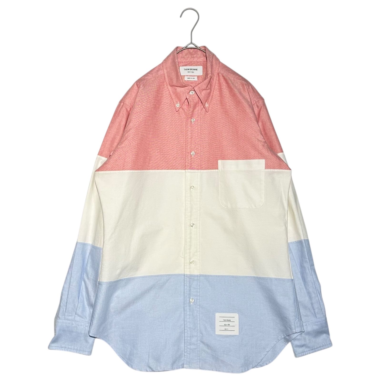 トムブラウン オックスフォードシャツ トリコロール
