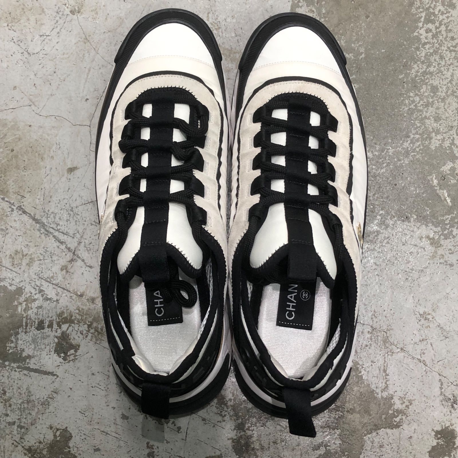 CHANEL ココマーク ファブリック スニーカー G39984 シャネル 43 