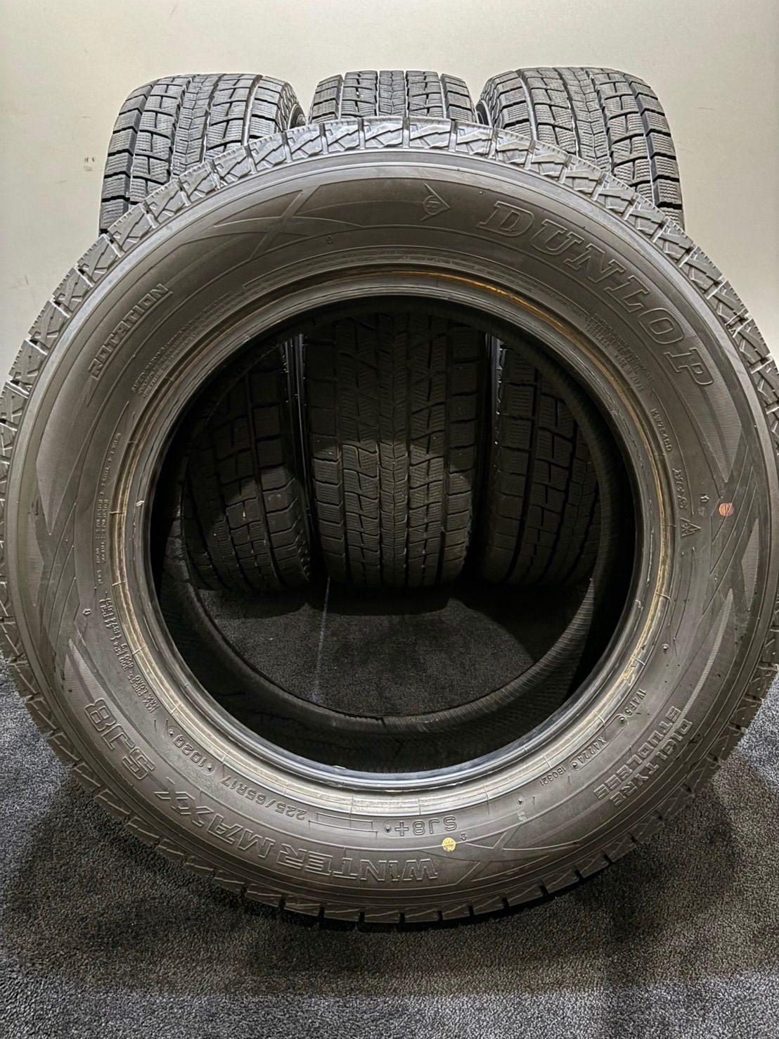 DUNLOP WINTER MAXX SJ8 225/65R17 17インチ スタッドレス 4本 21年製