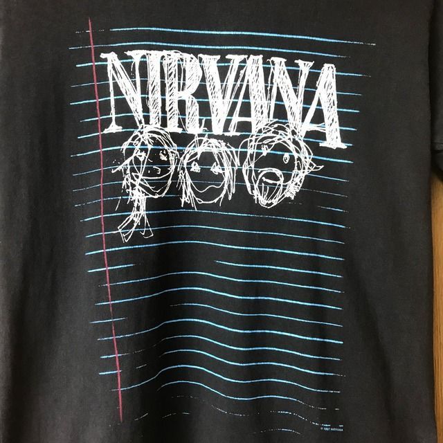 NIRVANA 落書き イラスト Tシャツ　90s 90s NIRVANA 落書き Tシャツ WILD OATS - メルカリ
