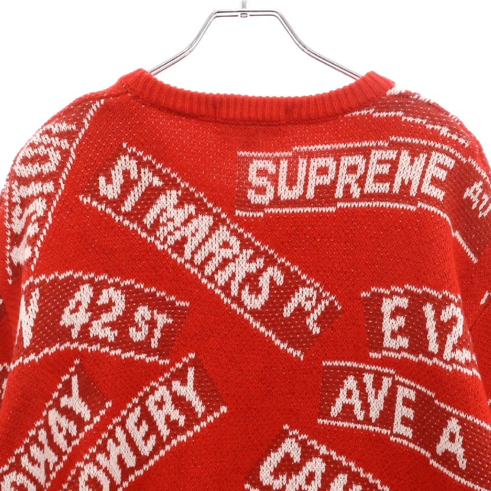 SUPREME (シュプリーム) 21SS Street Signs Sweater クルーネック