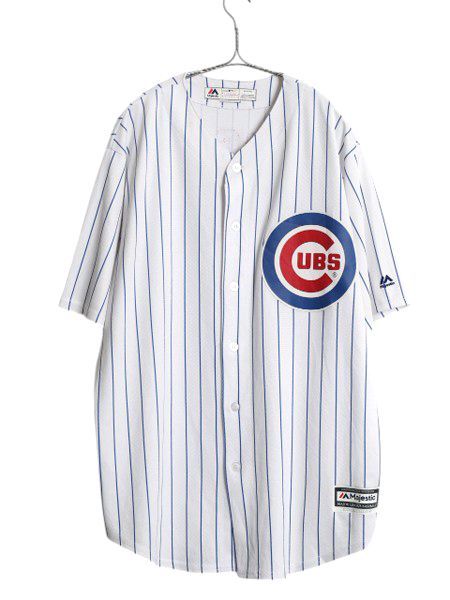 カブス ベースボール シャツ メンズ XL 程 MLB オフィシャル マジェスティック 大リーグ ユニフォーム ゲームシャツ ムービー 大きいサイズ お得なクーポン配布中!】 カブス ベースボール シャツ メンズ XL / MLB