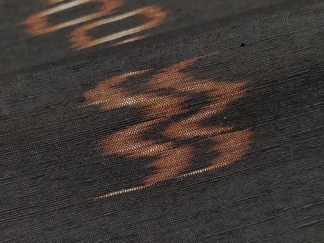 平和屋着物□極上 国指定重要無形文化財 本場久米島紬 手織 逸品 未