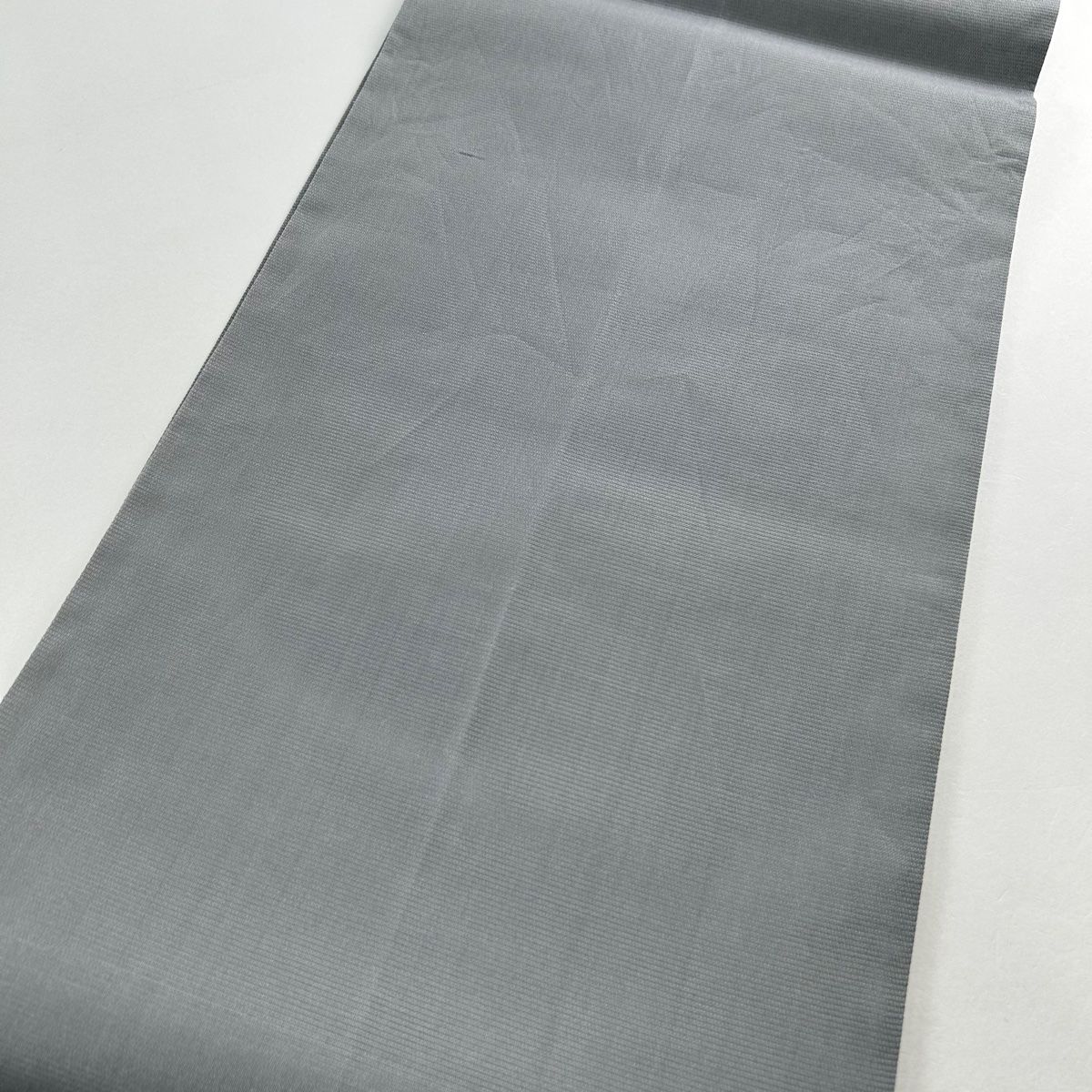 袋帯 美品 秀品 夏帯 絽 流水 箔 ラメ糸 青灰色 六通 正絹
