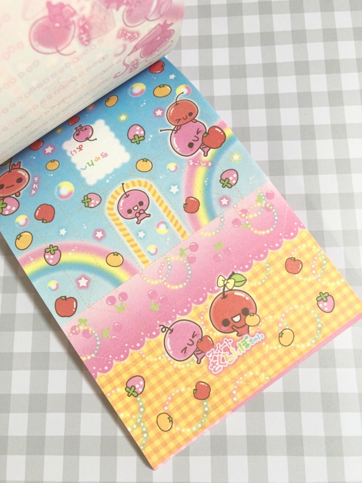 スイートさくらんぼちゃん みかん 2冊セット メモ メモ帳 平成レトロ 懐かしい ぱんだ製菓 2冊セット メモ メモ帳 懐かしい 平成レトロ