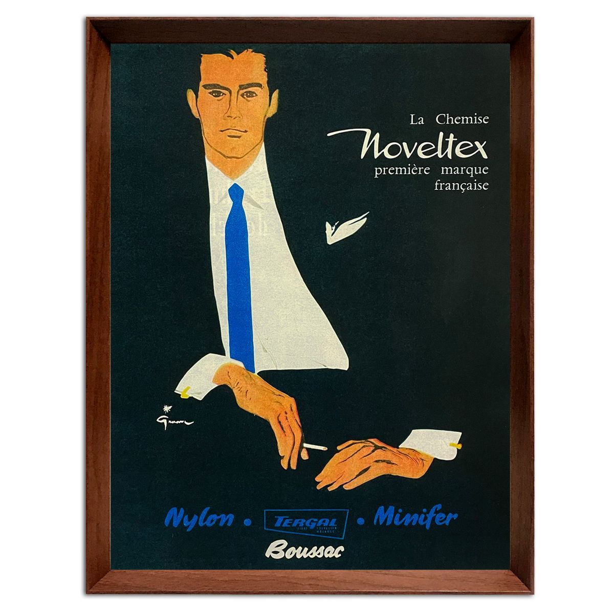 ルネ・グリュオー Noveltex 1960年代 フランス ヴィンテージ 雑誌 広告