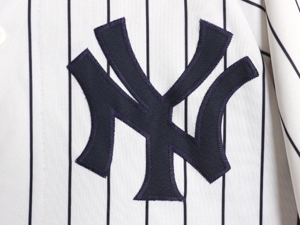ヤンキース 松井秀喜 ベースボール シャツ メンズ L 程/ MLB オフィシャル 野球 マジェスティック 大リーグ ユニフォーム ジャージ 重ね着 ヤンキース 松井秀喜 ベースボール シャツ メンズ L 程/ MLB