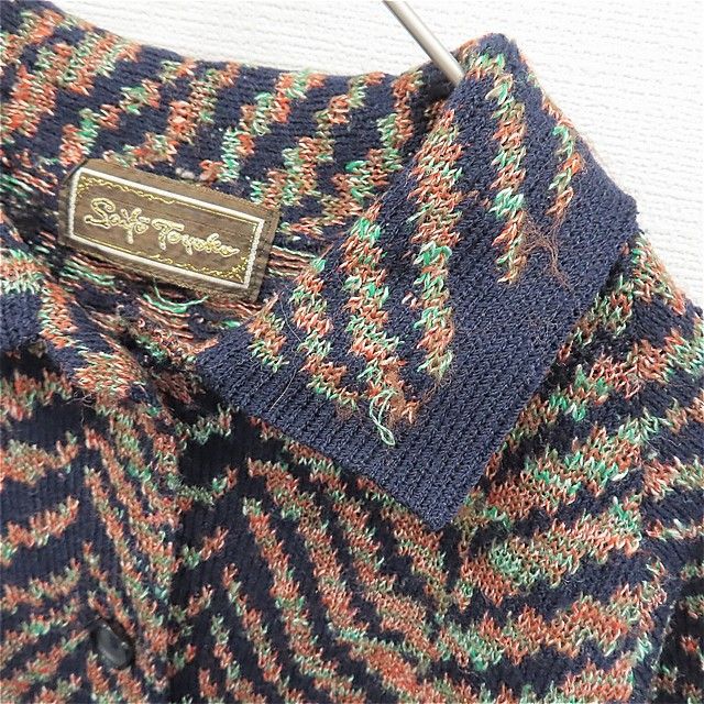 斉藤都世子 サイトウトヨコ ニット ワンピース ロングワンピース 総柄