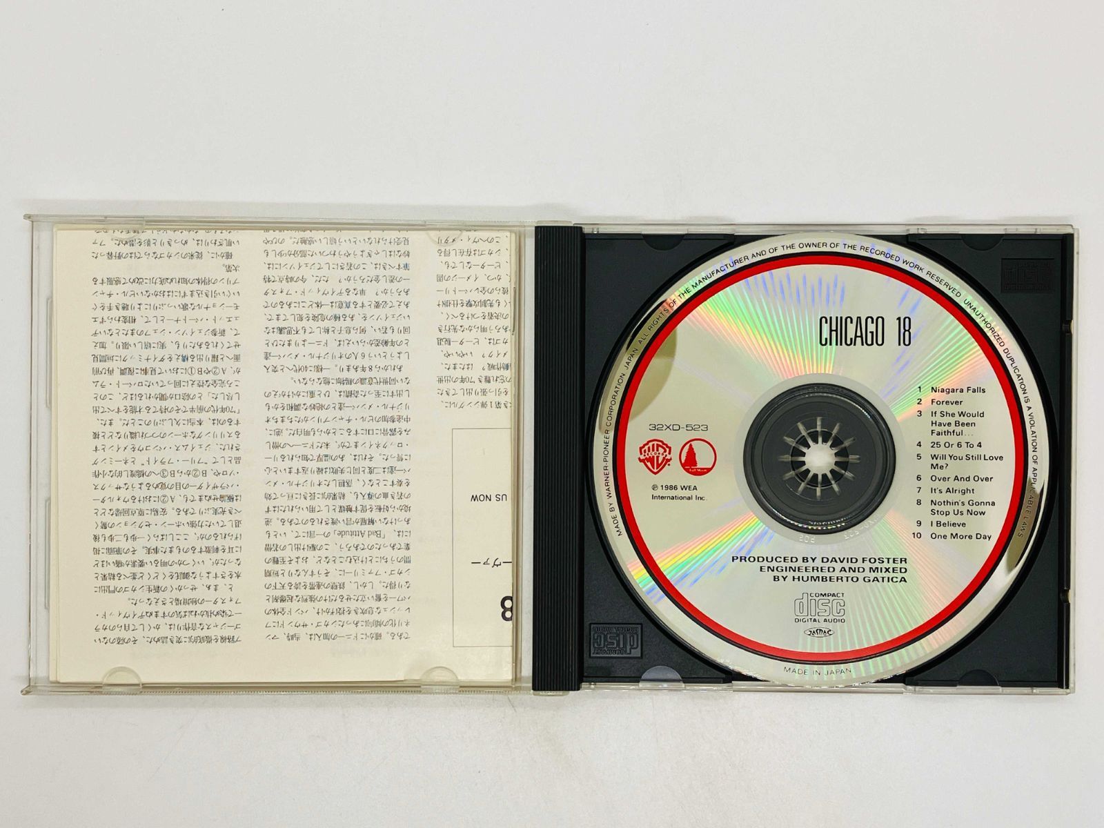 CD 旧規格 CHICAGO 18 / シカゴ / NIGARA FALLS , FOREVER , 25 OR 6