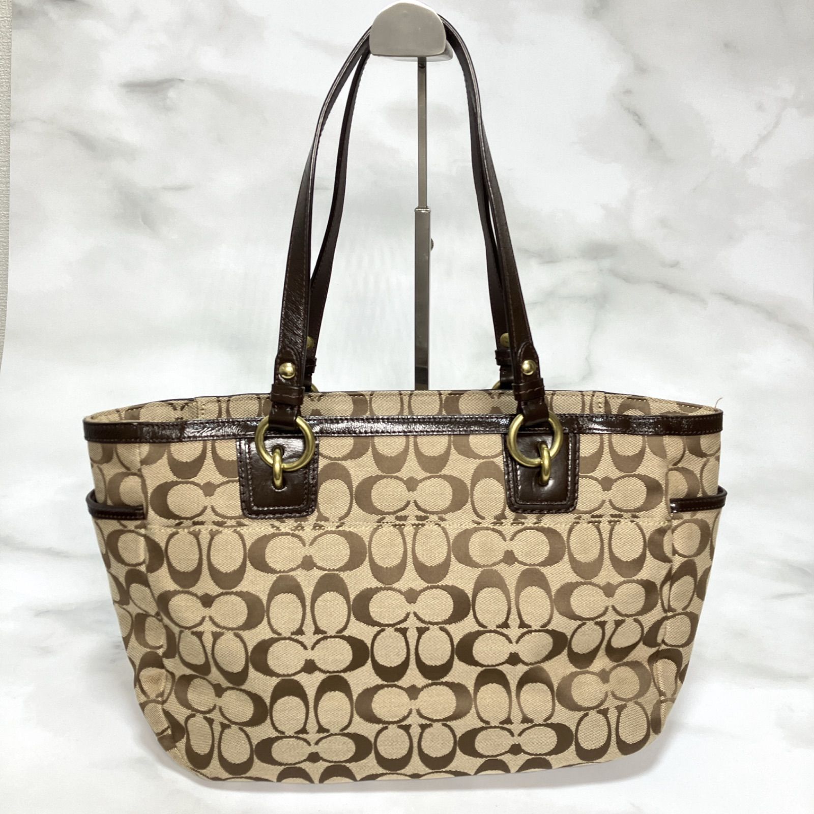 美品】COACH コーチ バッグ ハンドバッグ トートバッグ 肩掛け 
