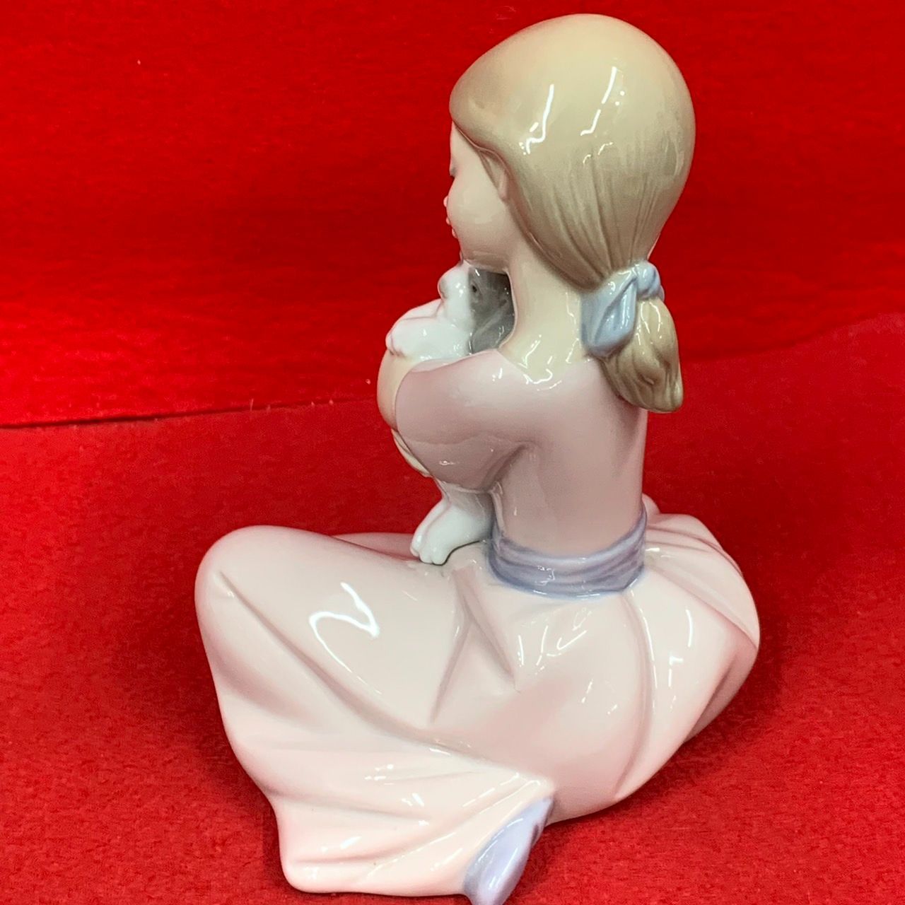 【美品】リヤドロ/ナオ   \"いい子だね\"  フィギュリン   陶器人形  少女 新品】リヤドロ/ナオ 