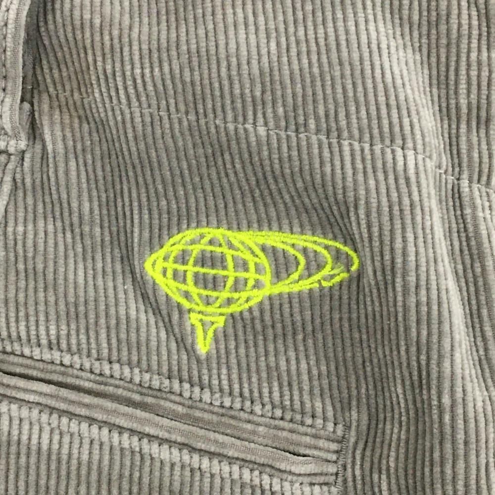 超美品】ビームスゴルフ コーデュロイパンツ ライトグレー×蛍光