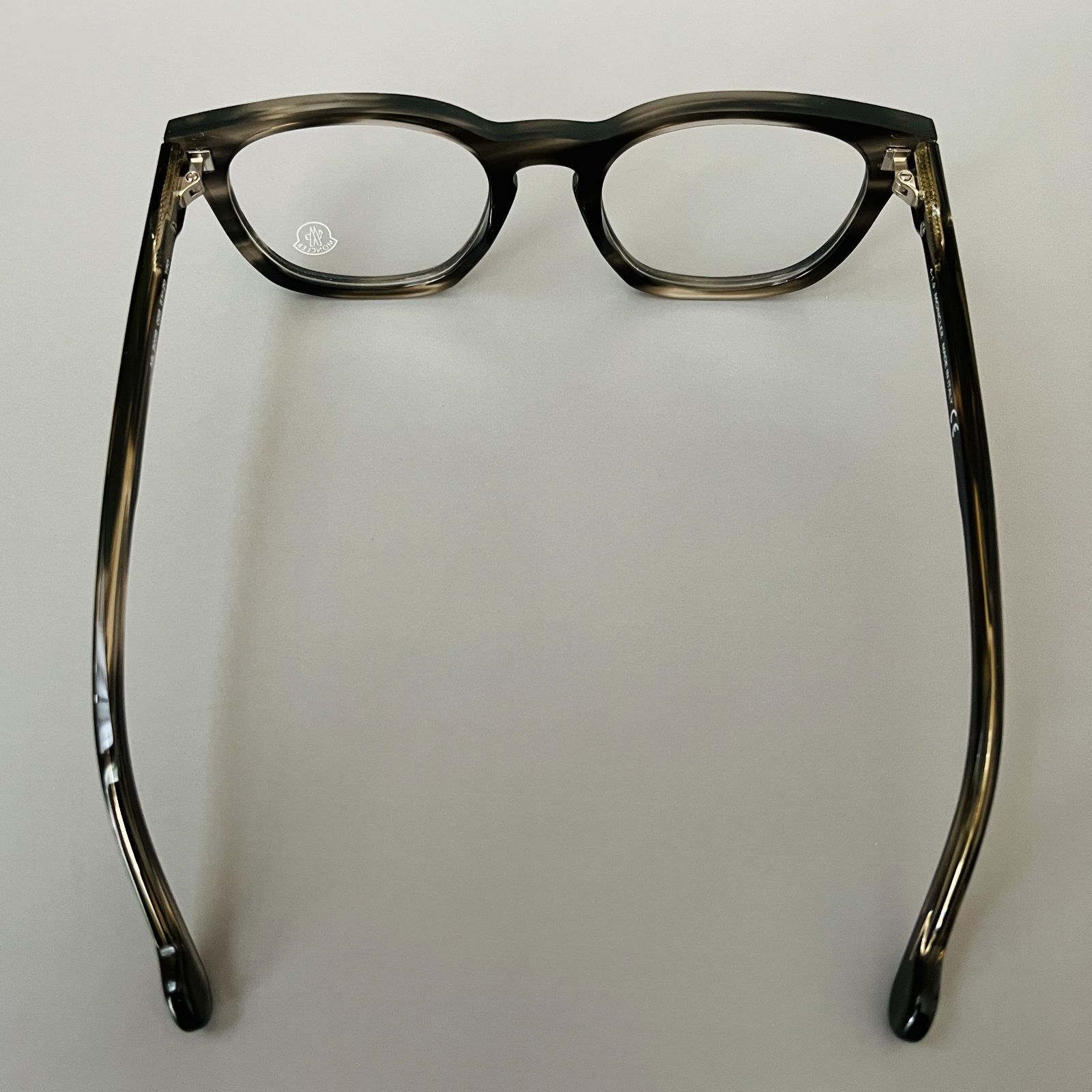 メガネ モンクレール MONCLER ウェリントン ブラウン 新品  