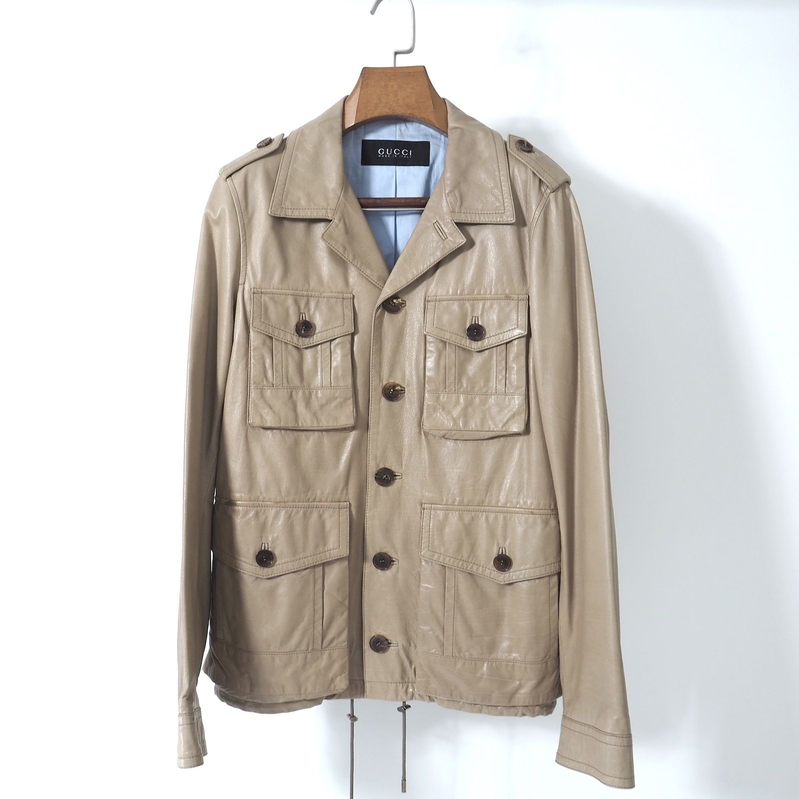 美品】TOM FORD メンズ ベージュ シャツジャケット 正規品 Tom Ford