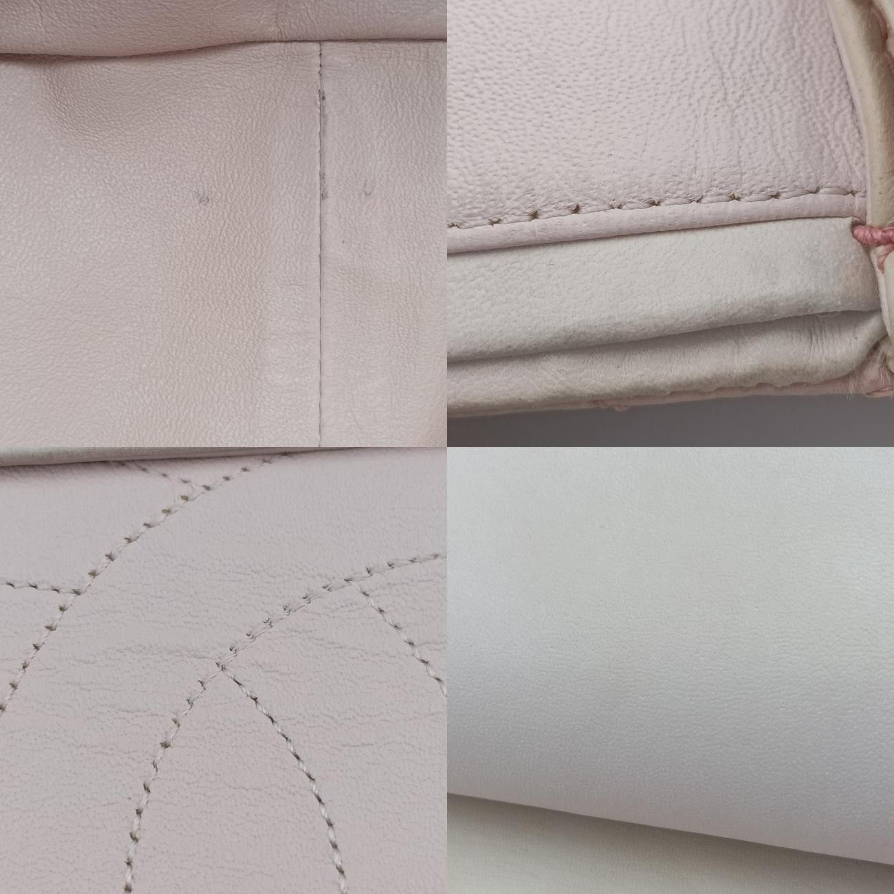 シャネルChanel2.55 ダブルフラップマトラッセピンク×ベージュラムスキンA3759012887238