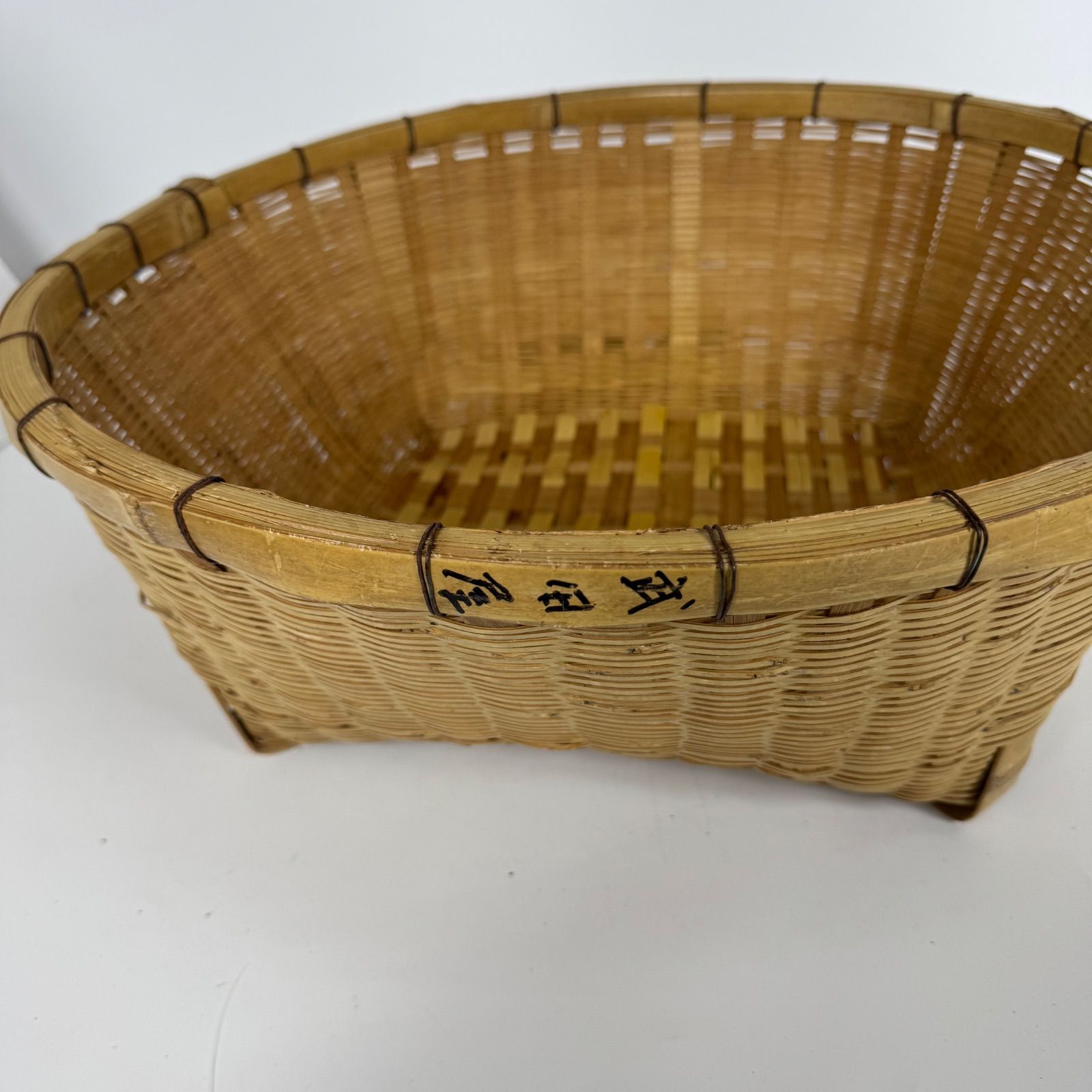 レトロ】竹かご 3個セット 昭和 アンティーク 籠 収納かご インテリア