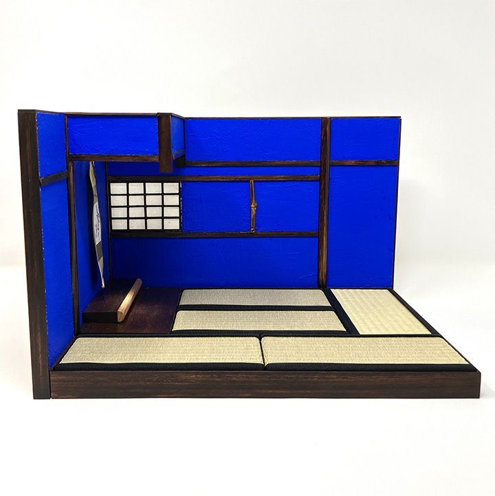 組立簡単 和室ドールハウス 群青の間 金沢町屋 畳セット ジオラマ 1/12