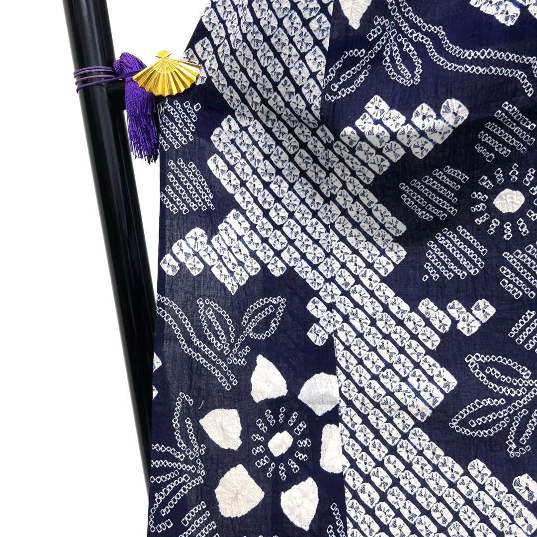 浴衣　有松鳴海絞り　リーフ　着物　043w p Yahoo!オークション - 浴衣 有松鳴海絞り 楓 リーフ 着物 042w p