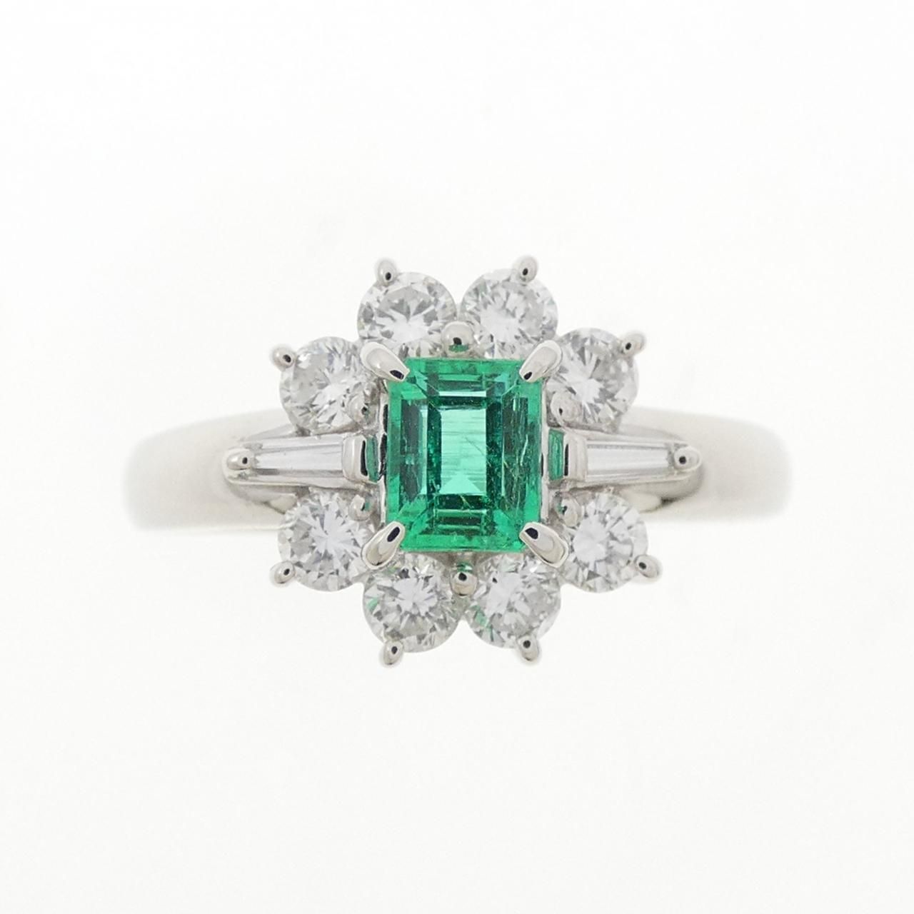 PT エメラルド　リング PTエメラルドリング 0.93ct