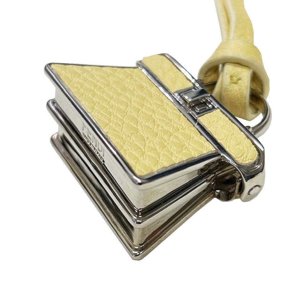 中古】フェンディ FENDI ストラップ Picoピーカブー イエロー