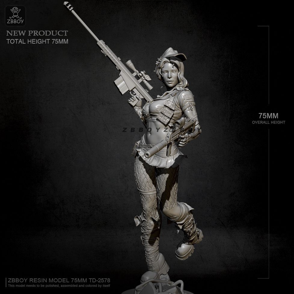 1/24 古代女性戦士兵士 レジンモデルキット 未塗装・未組立 レジン