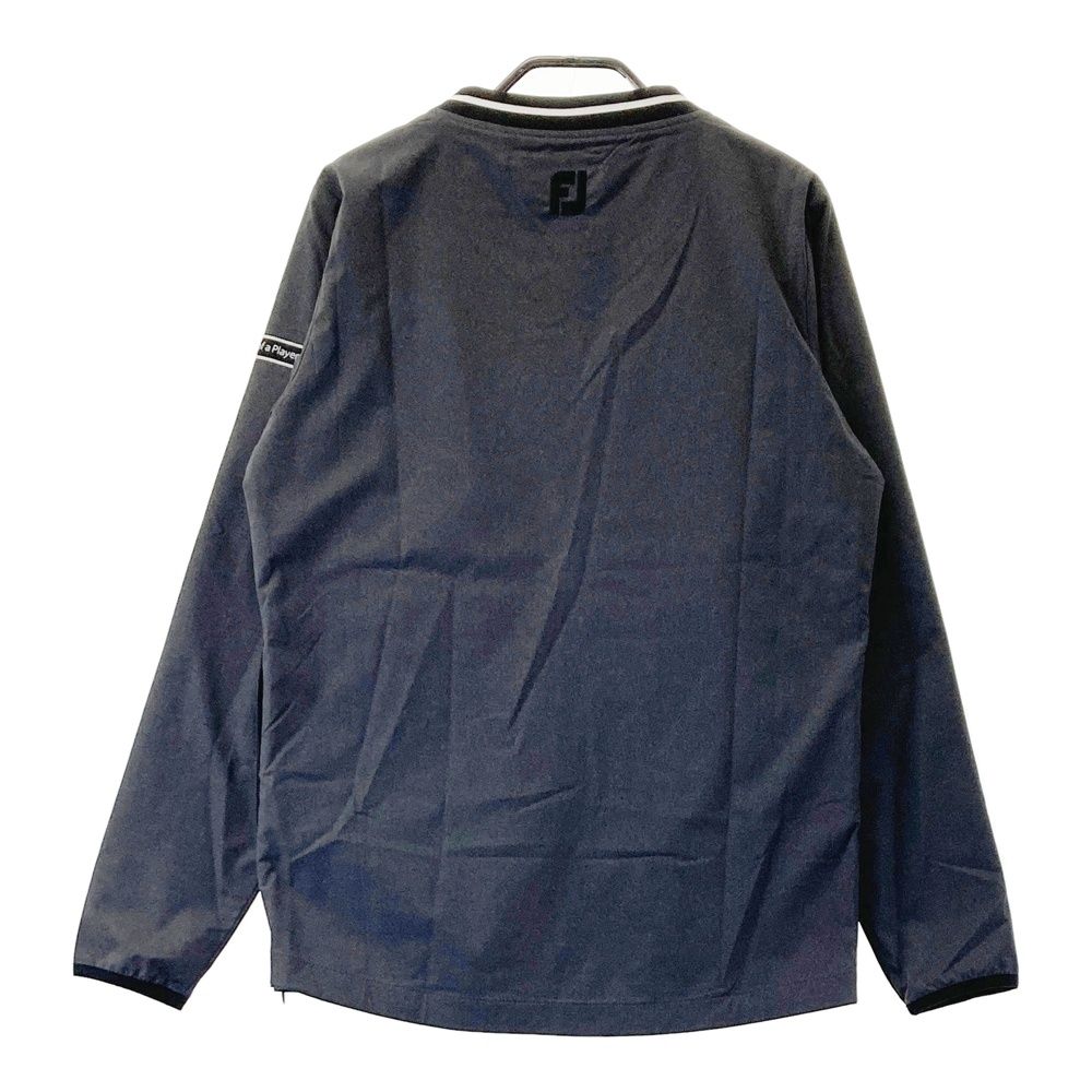 サイズ：M FOOT JOY フットジョイ  裏メッシュ Vネックブルゾン  グレー系 [240101478168] ゴルフウェア メンズ ストスト FOOT JOY フットジョイ 裏メッシュ Vネックブルゾン グレー系