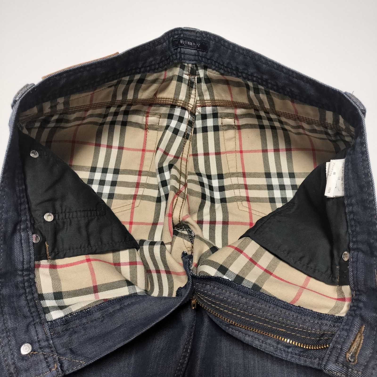 ♯24 BURBERRY LONDONデニムジャケットノバチェック 刻印ボタン ♯24 BURBERRY LONDONデニムジャケットノバチェック 刻印ボタン