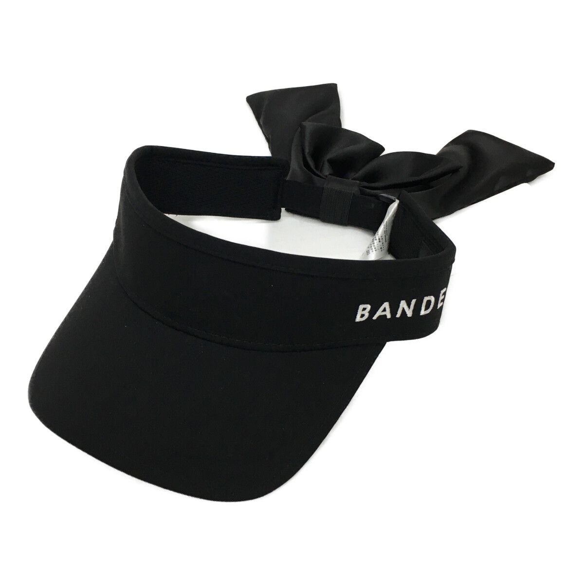 バンデル BANDEL サンバイザー フリー ブラック 黒 後ろリボン