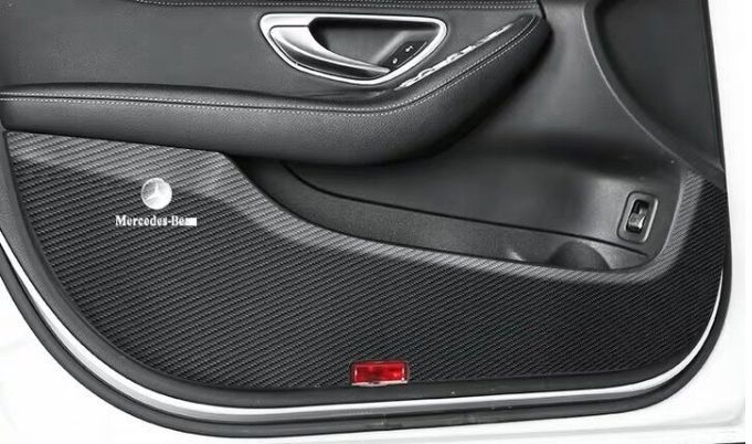 ドアトリムパネル メルセデス・ベンツ C/GLCクラス 用 インナードアパネル ガーニッシュ カバー 4P 木目調 メルセデスベンツGLCクラスX253 200 250 300の外部窓柱パネルトリム* 8