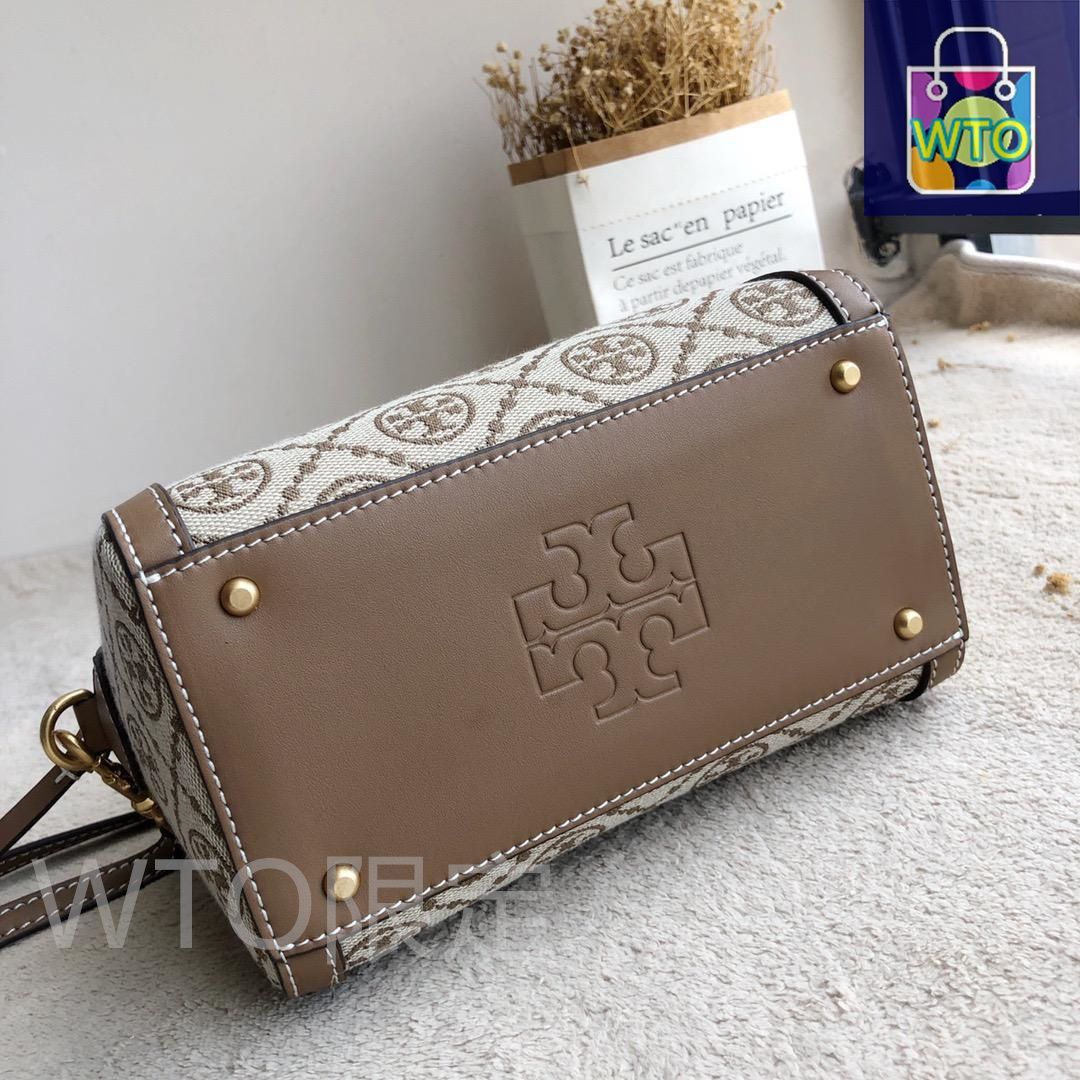 Tory Burch Tモノグラム ミニバレル ボストンバッグ