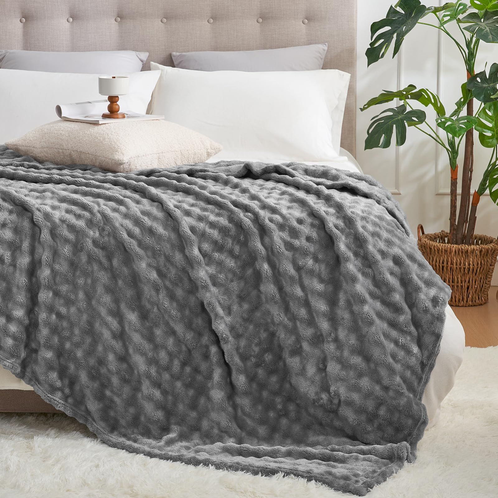 サイズ:180x200_色:グレーブラック】Hansleep 毛布 ダブル 冬 楽天市場