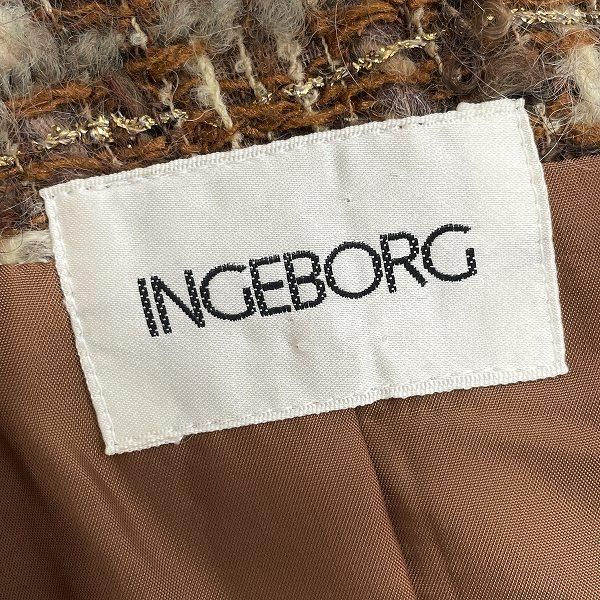 wnc インゲボルグ INGEBORG セットアップ 茶系 スカートスーツ