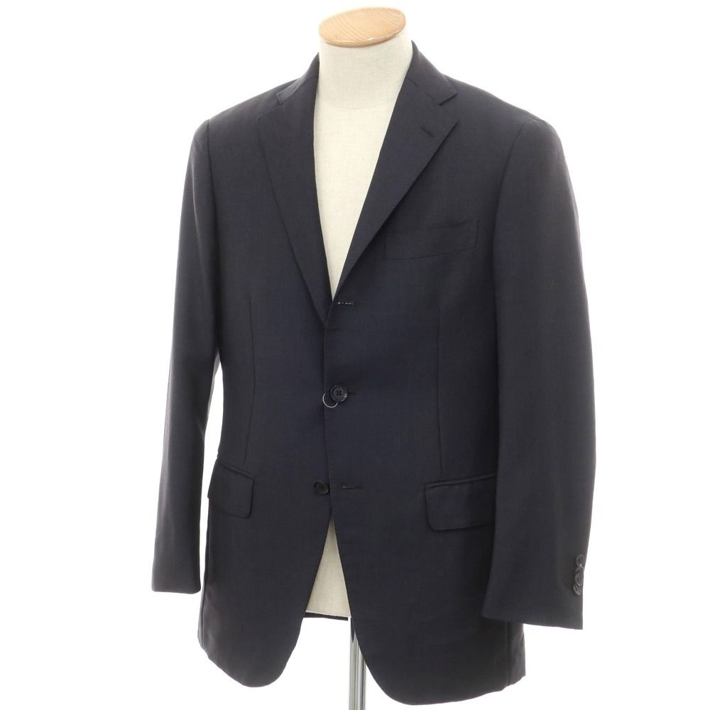 【中古】リングヂャケット RING JACKET モヘヤウール テーラードジャケット ダークネイビー【サイズ44】【メンズ】