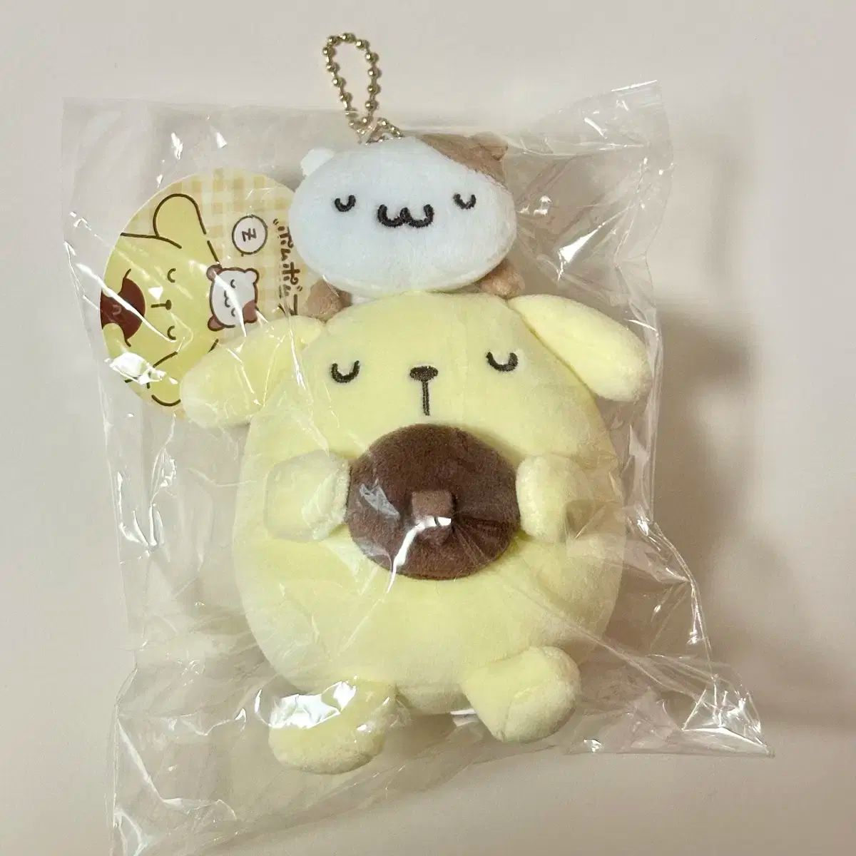 ポムポムプリン マフィン すやすや マスコット キーホルダー