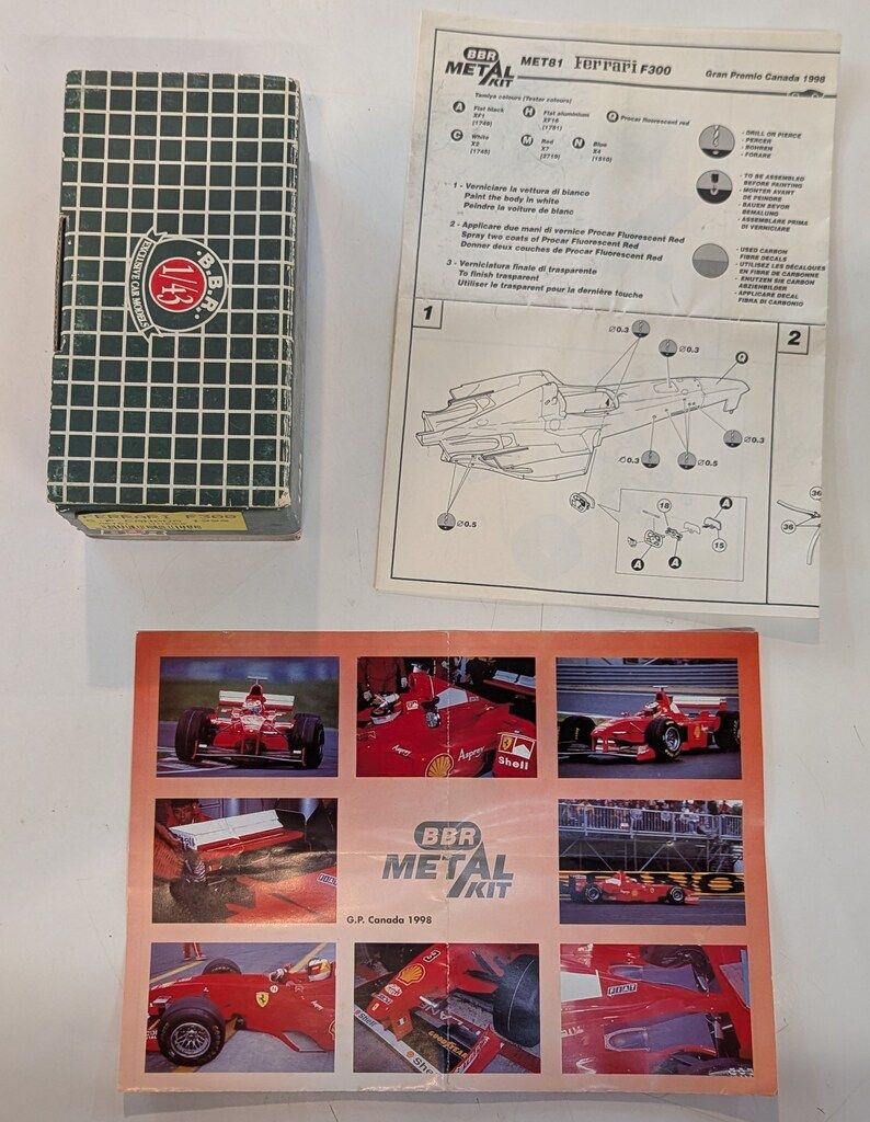 自動車 BBR1/43Ferrari F300 GP. Monza 1998 MET83 自動車 BBR1