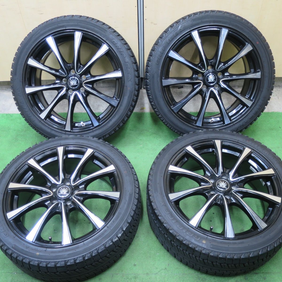 215/45R17 17インチ LEHRMEISTER CS-V6(ホワイト/レッドライン) 7J 